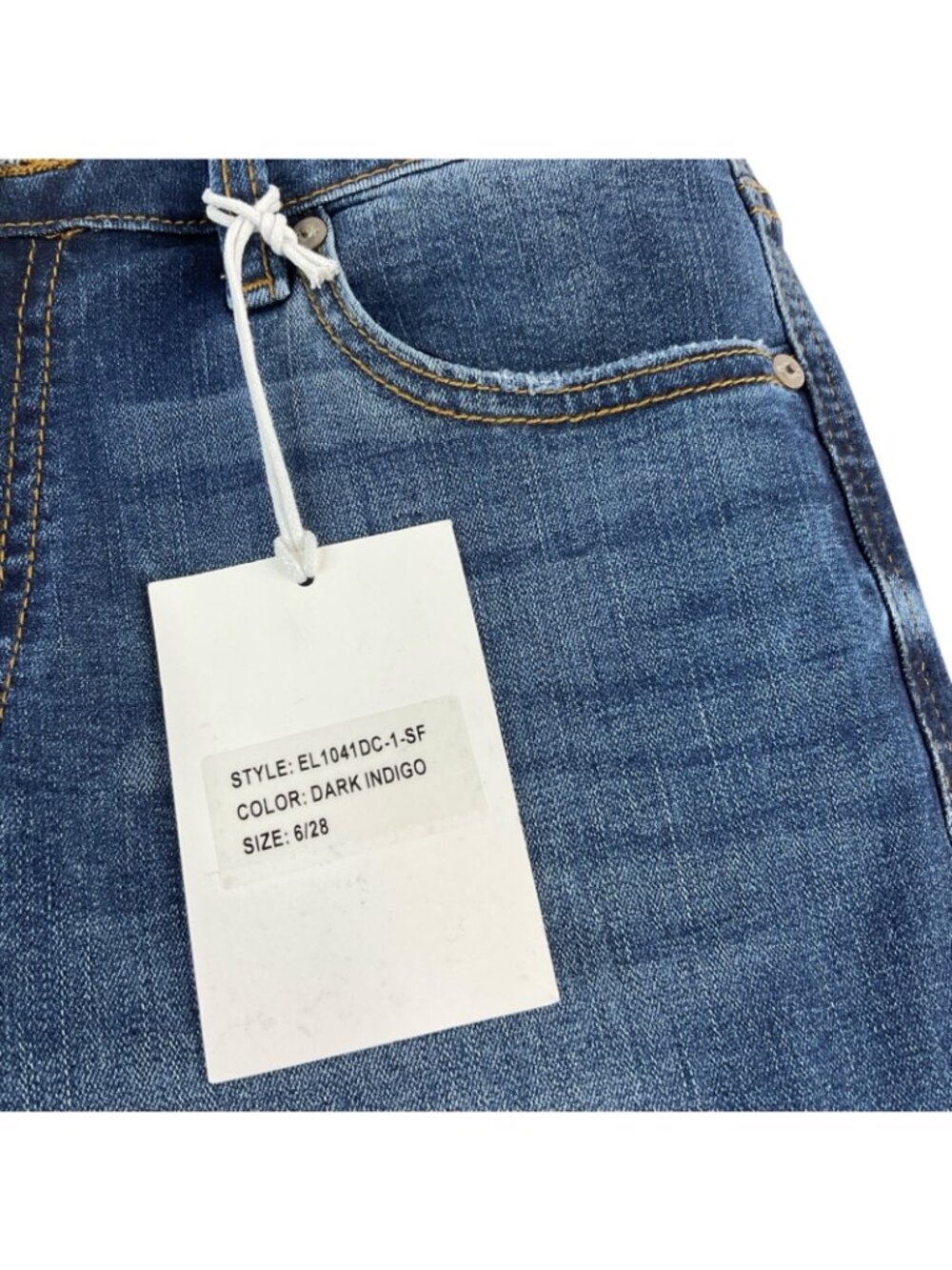 KanCan Jeans Womens Sz 6 Dark Indigo Mid Rise Bootcut Stretch Denim Nwt $80 - Picture 5 of 10